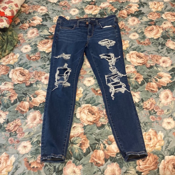 American eagle next level stretch rip patch jeans - Picture 1 of 4